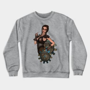 The lady of Steampunk Crewneck Sweatshirt